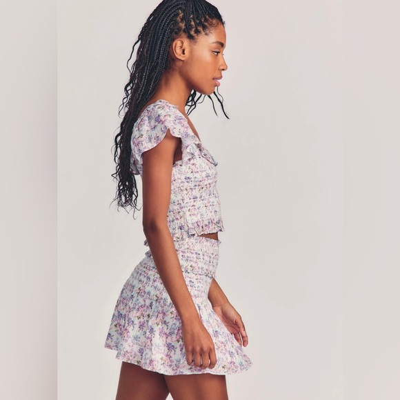 LoveShackFancy Camilla Mini Skirt - Picture 4 of 8